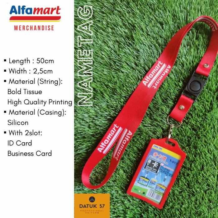 

Star Alfamart Merchandise : Tali Nametag Seragam Alfamart Berkualitas