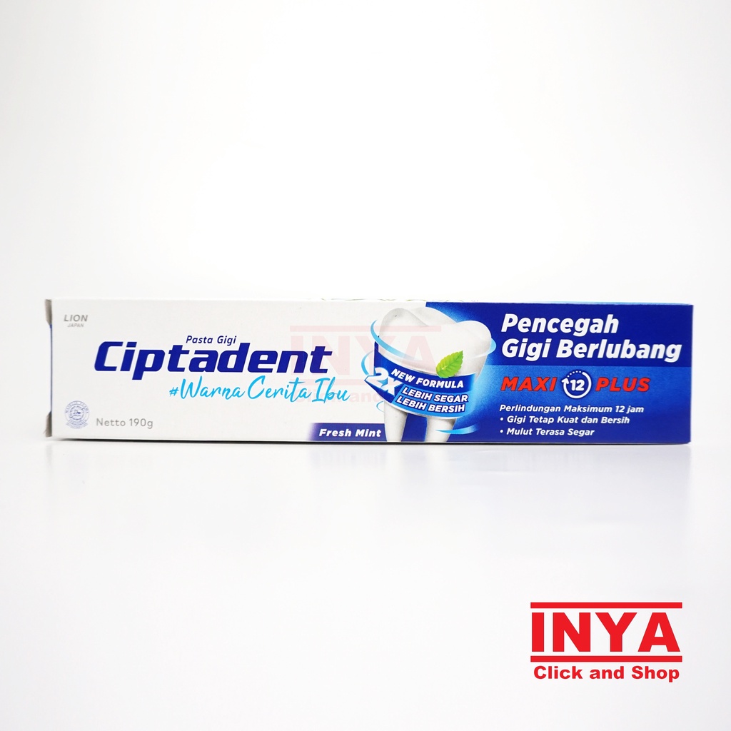 CIPTADENT FRESH MINT TOOTHPASTE 190gr - Pasta Gigi - Odol