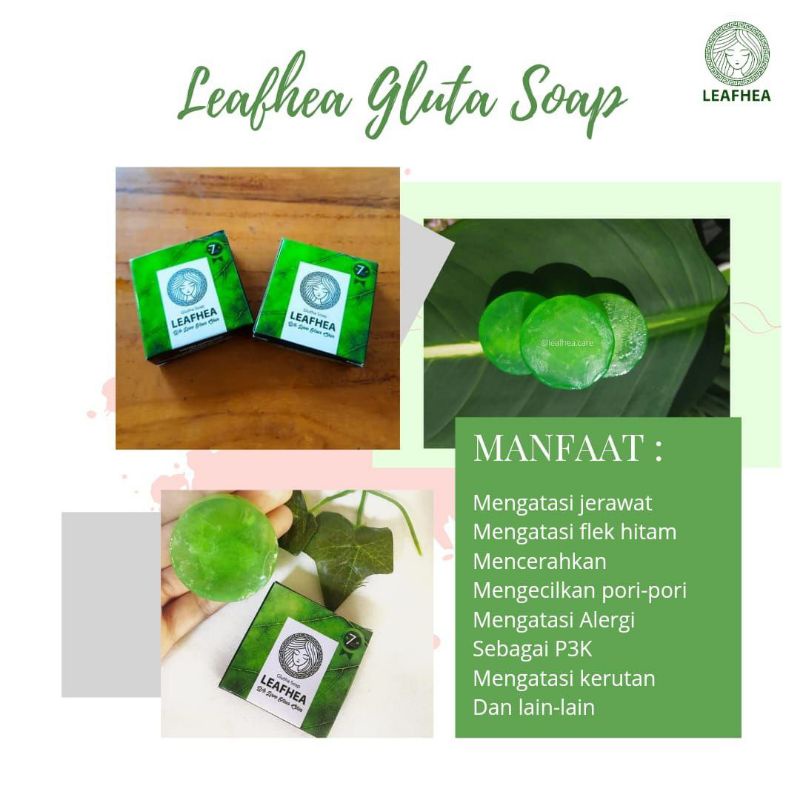 sabun  LEAFHEA 1paket+pin