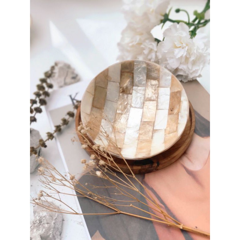 

MANGKOK KERANG MUTIARA AESTHETIC /MANGKUK MASKER hampers lebaran
