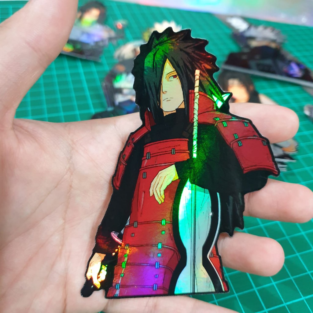 

Sticker Hologram Anime - PSH83 - Besar - Naruto - Madara