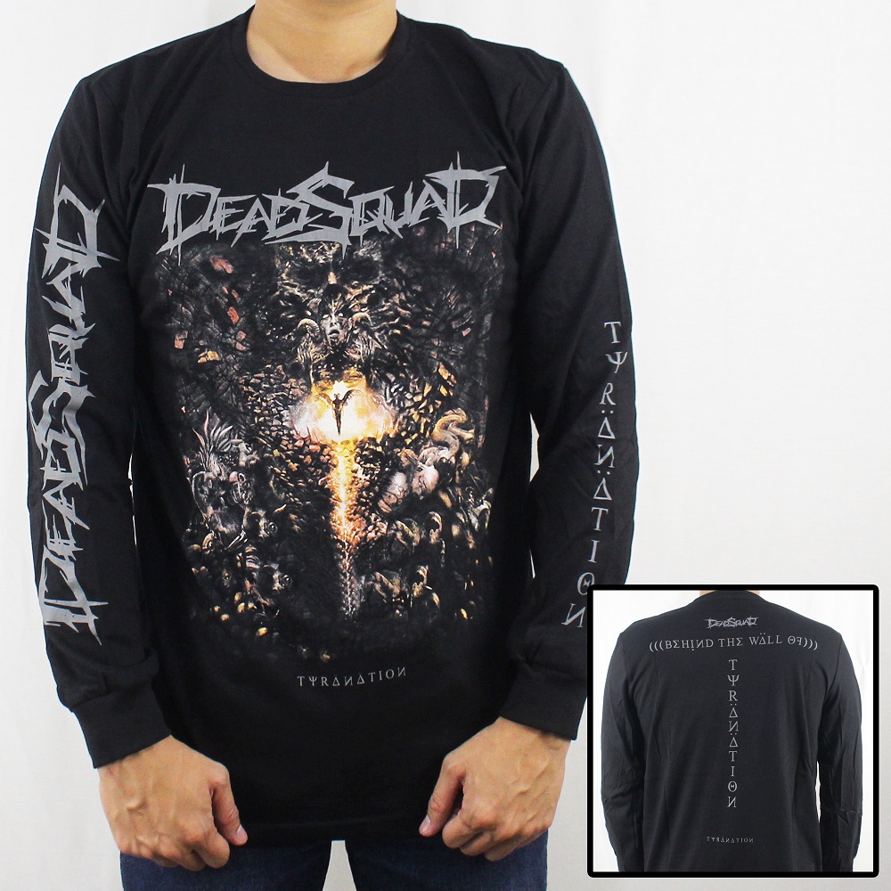 BAJU MUSIK DEADSQUAD LENGAN PANJANG 02 - BAJU LENGAN PANJANG DEADSQUAD - LONGSLEEVE PRIA MUSIK - LON