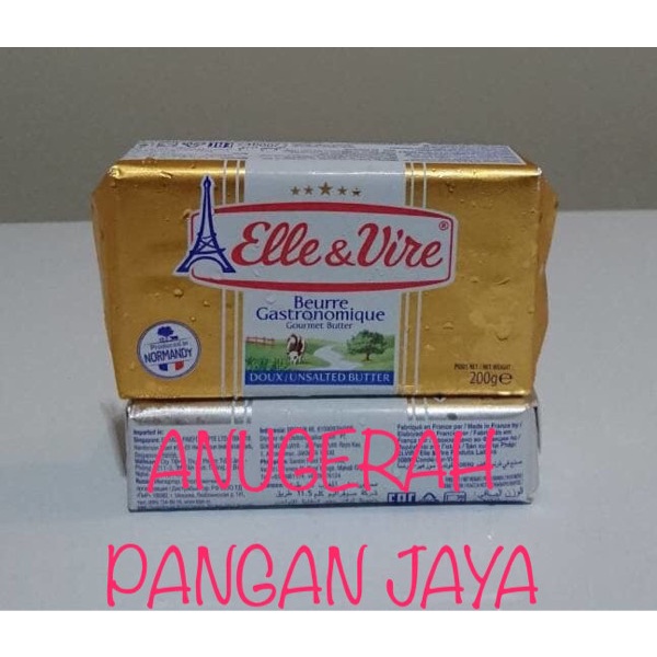 

UNSALTED BUTTER ELLE VIRE 200GR.