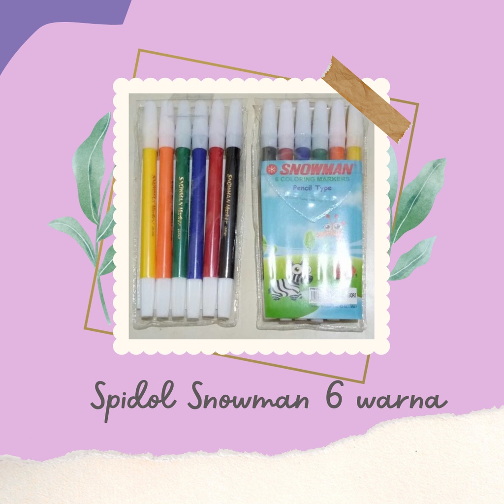 

SPIDOL SNOWMAN Warna Set