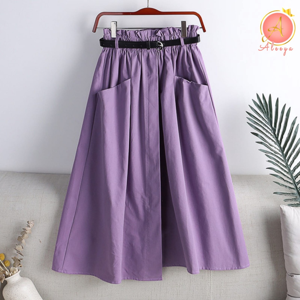 ALEEYA Rok Suede 7/8 / Juwita Midi Skirt Suede (2514)