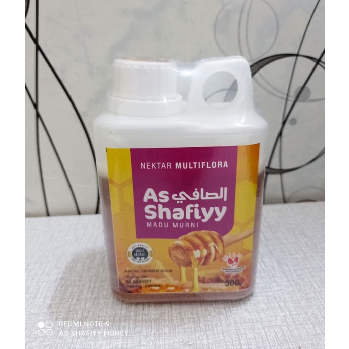 

Madu murni Multiflora 500gram AS SHAFIYY