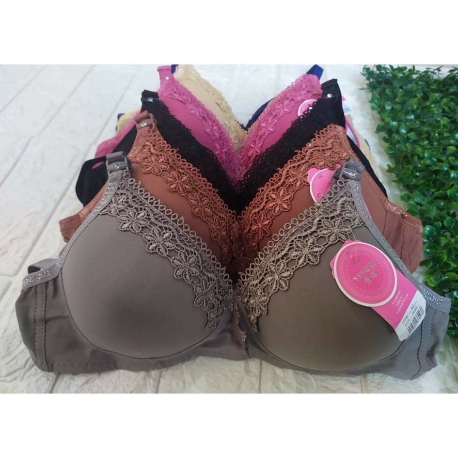 BH Bra Busa Renda Bunga Lembut | BH Tanpa Kawat Kait 2 | Size 34-36-38-40 | Real Picture