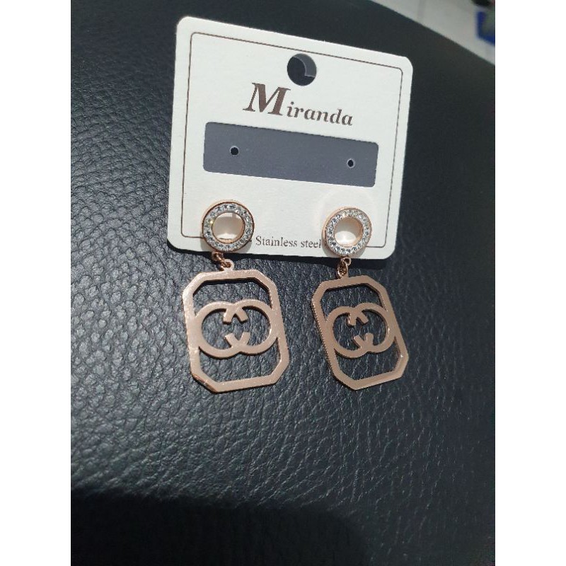 Anting Titanium asli anting giwang titanium Stainless steel Rosegold antt 0