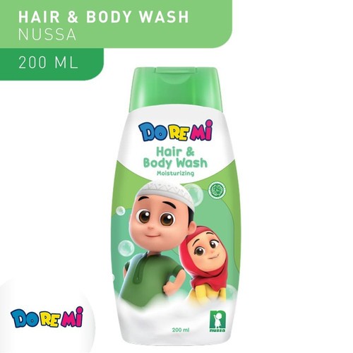 Doremi Kids Hair &amp; Body Wash 200ml / Colonge 100ml / Shampo Nusa Rara 180ml