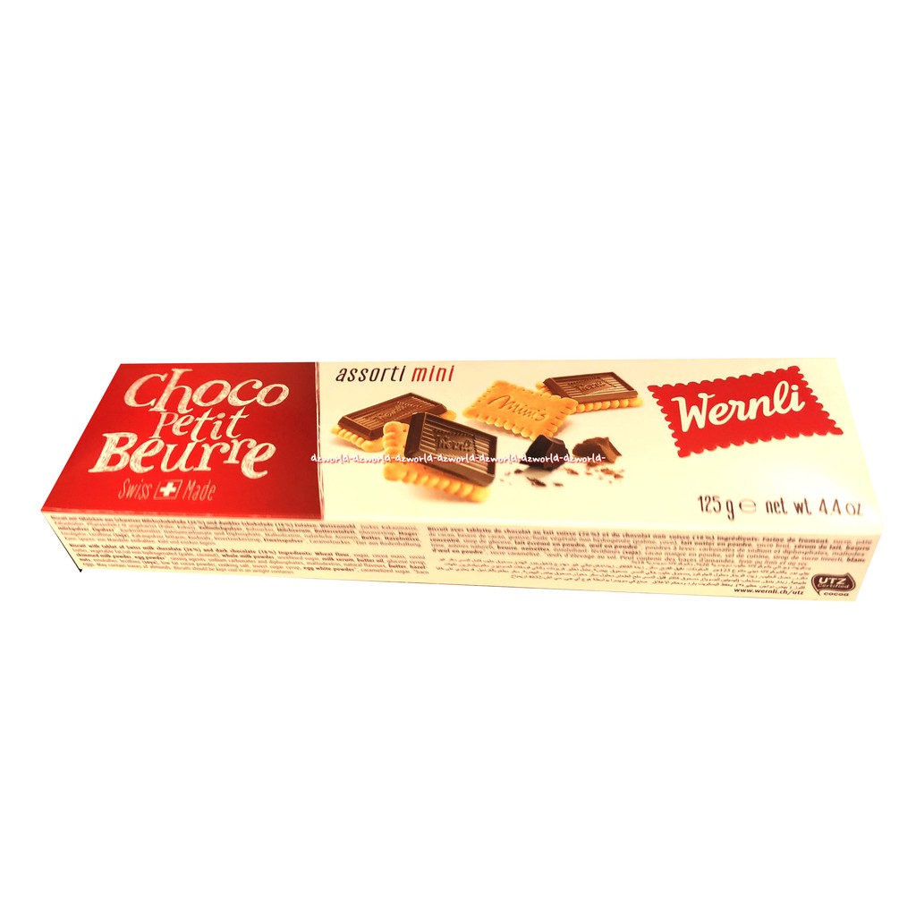 Wernli Choco Petit Beurre 100gr Snack Cemilan Coklat Truffet Swiss Biskuit Cokelat