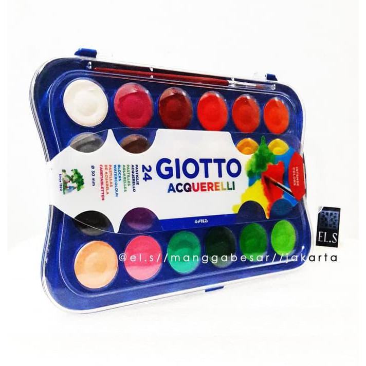 

HOT SALE Giotto Acquerelli 24 Warna ( Water Color Cake / Cat Air )
