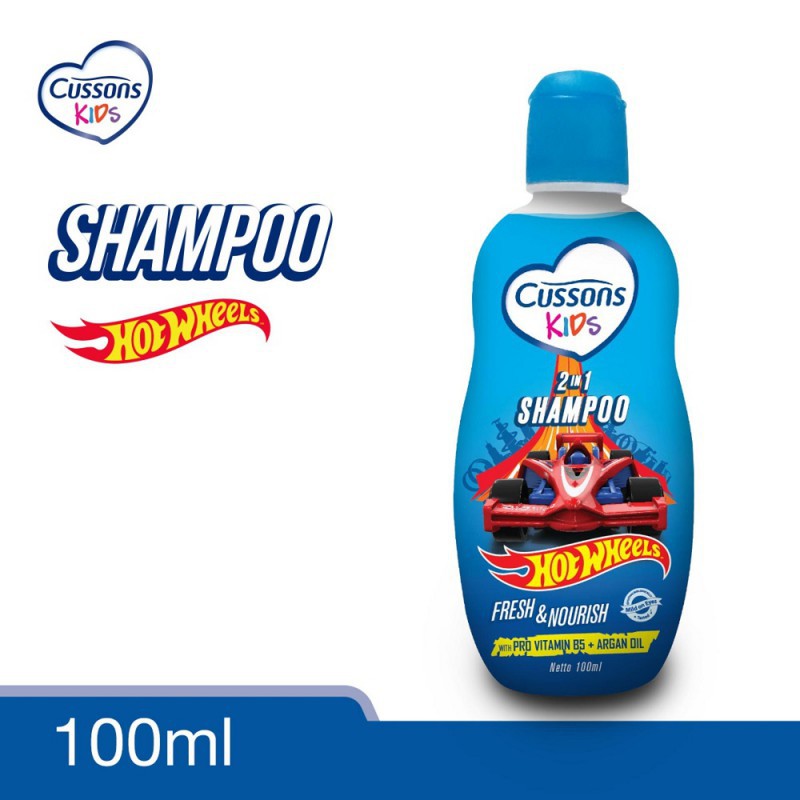 Cussons Kids Shampo 2 in 1 Fresh &amp; Nourish Spesial Edition Hot Wheels - 100ml