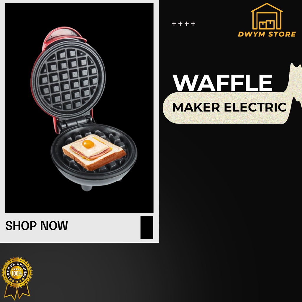 Mesin Pembuat Waffle Maker Electric Elektrik Mini Egg Waffle Maker Nonstick Elektrik Mesin Pembuat Waffle Pizza Microwave &amp; Oven original