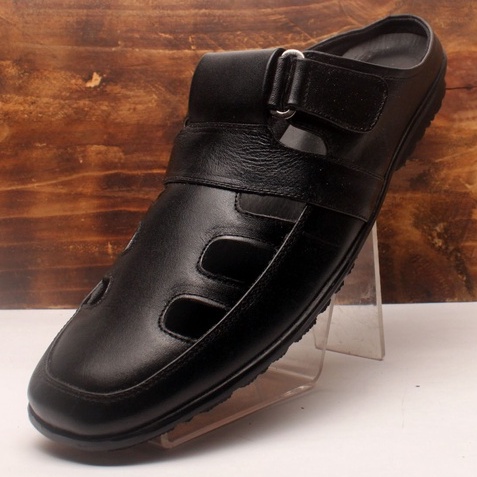 Sepatu Sandal Pria Kulit Asli Rasheda Gr 14 Selop Tutong Bustong Big Size
