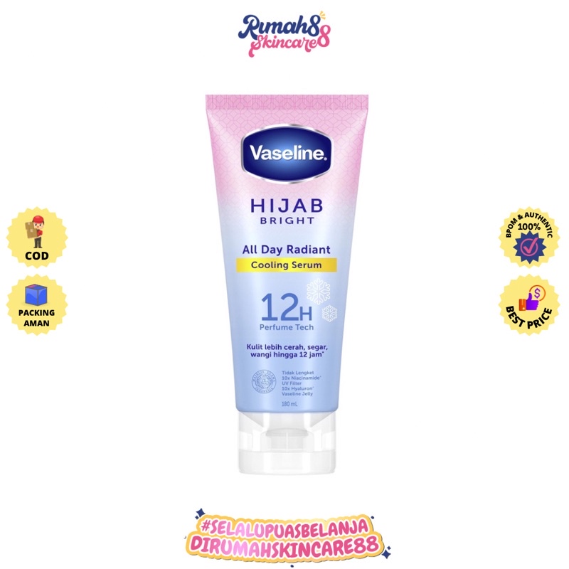 VASELINE Hijab Bright Cooling Body Serum 180ML