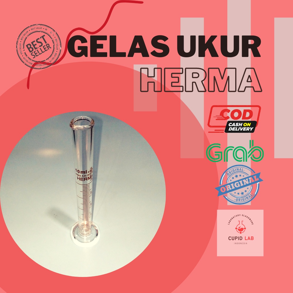 Jual Gelas Ukur Herma 5 Ml Measuring Cylinder Kaca 10 Ml Shopee Indonesia 4885