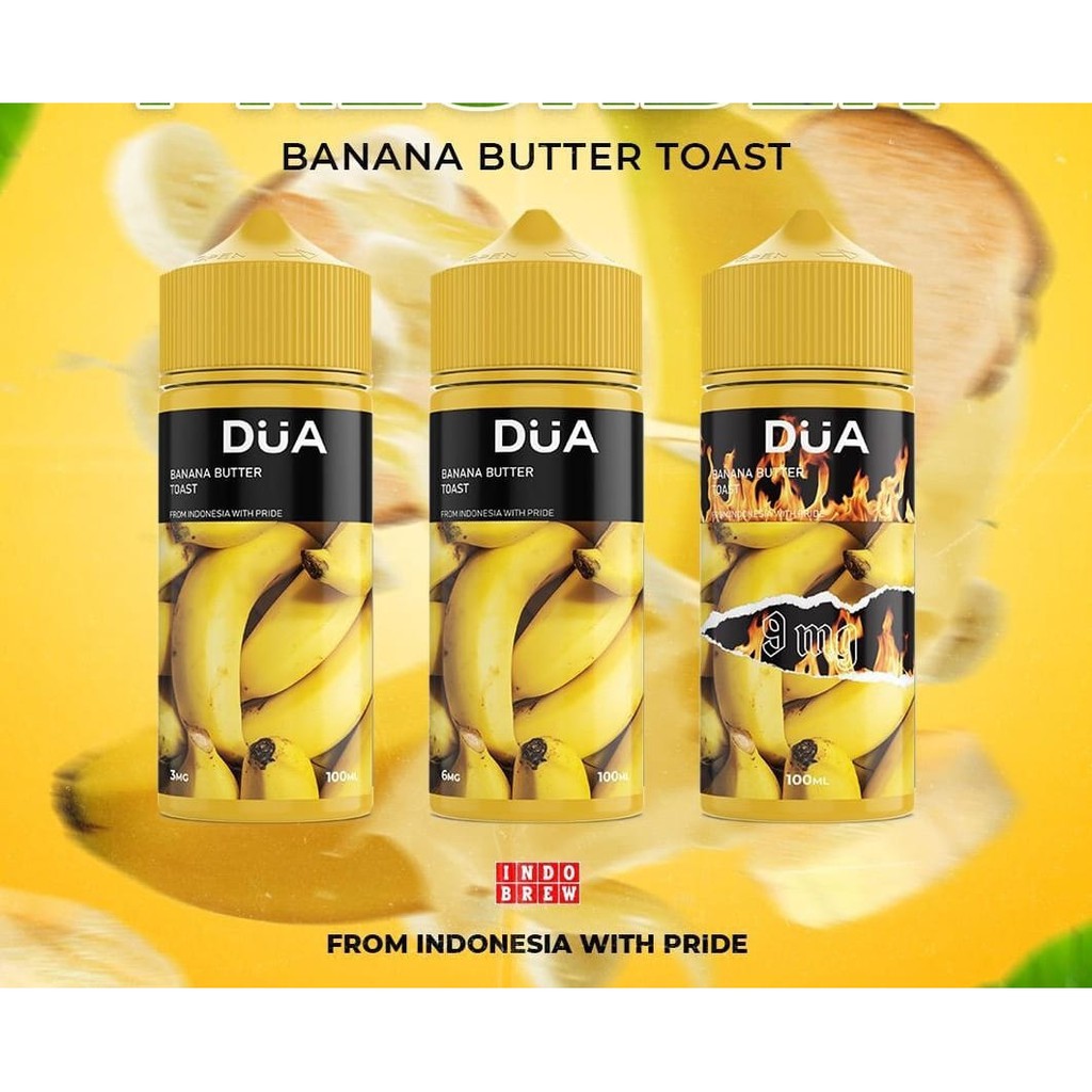 Liquid Dua Banana Butter Toast 100ML by Indo Brew x Dua Juice - Authentic