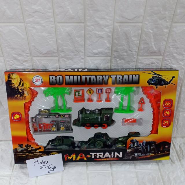 Ma-Train BO Military Train Mainan Anak