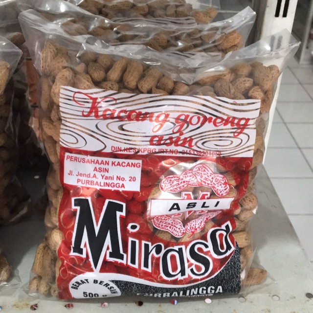 

Kacang Goreng Asin Mirasa Asli 500gr
