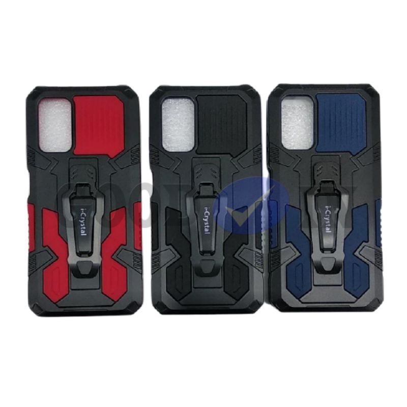 Case Poco M3 - Case Robot Standing + Jepit Pinggang - Case Robot
