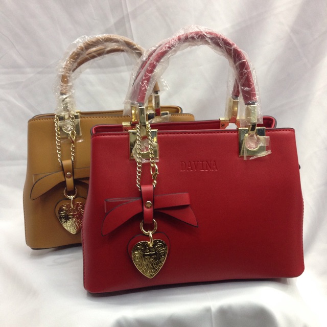 Tas Fashion Bag DAVINA Handle Love