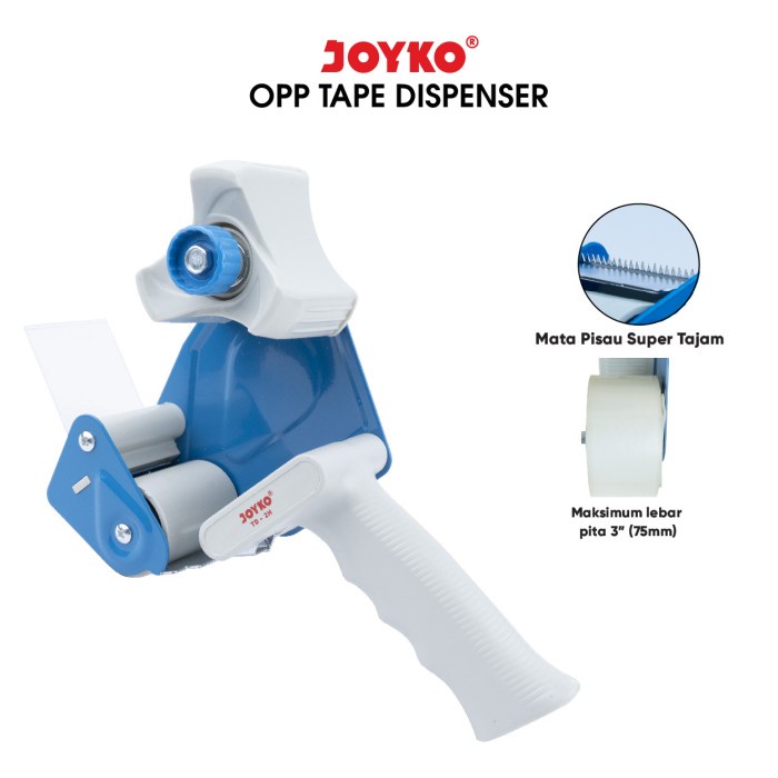 

(BISA COD) Tape Cutter / Tape Dispenser / Pemotong Pita Perekat Joyko TD-2H