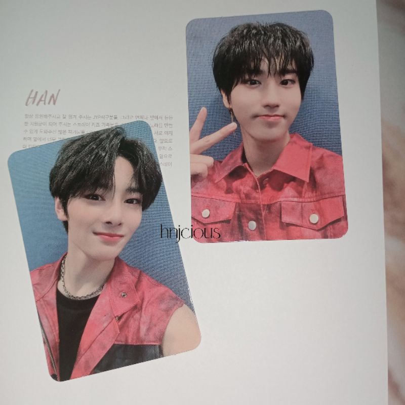 pc photocard wf withfans vc go live han jeongin i.n stray kids skz