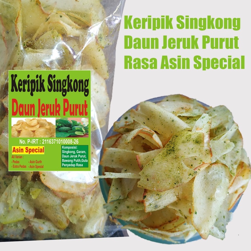 

(Asin Special) Keripik Singkong Daun Jeruk Purut | Full Bumbunya, Nagih Rasanya