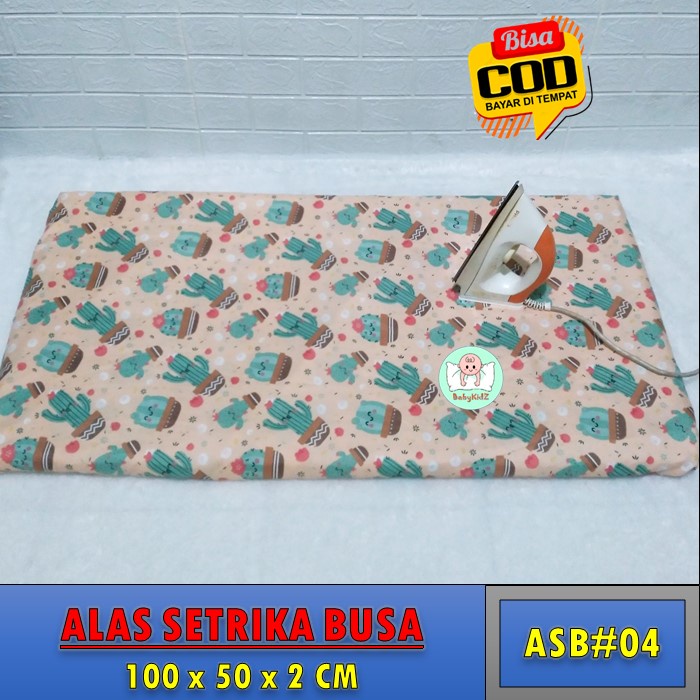 Alas Setrika Busa 100x50x2 cm Alas Gosok Modern Busa Setrika Tahan Panas