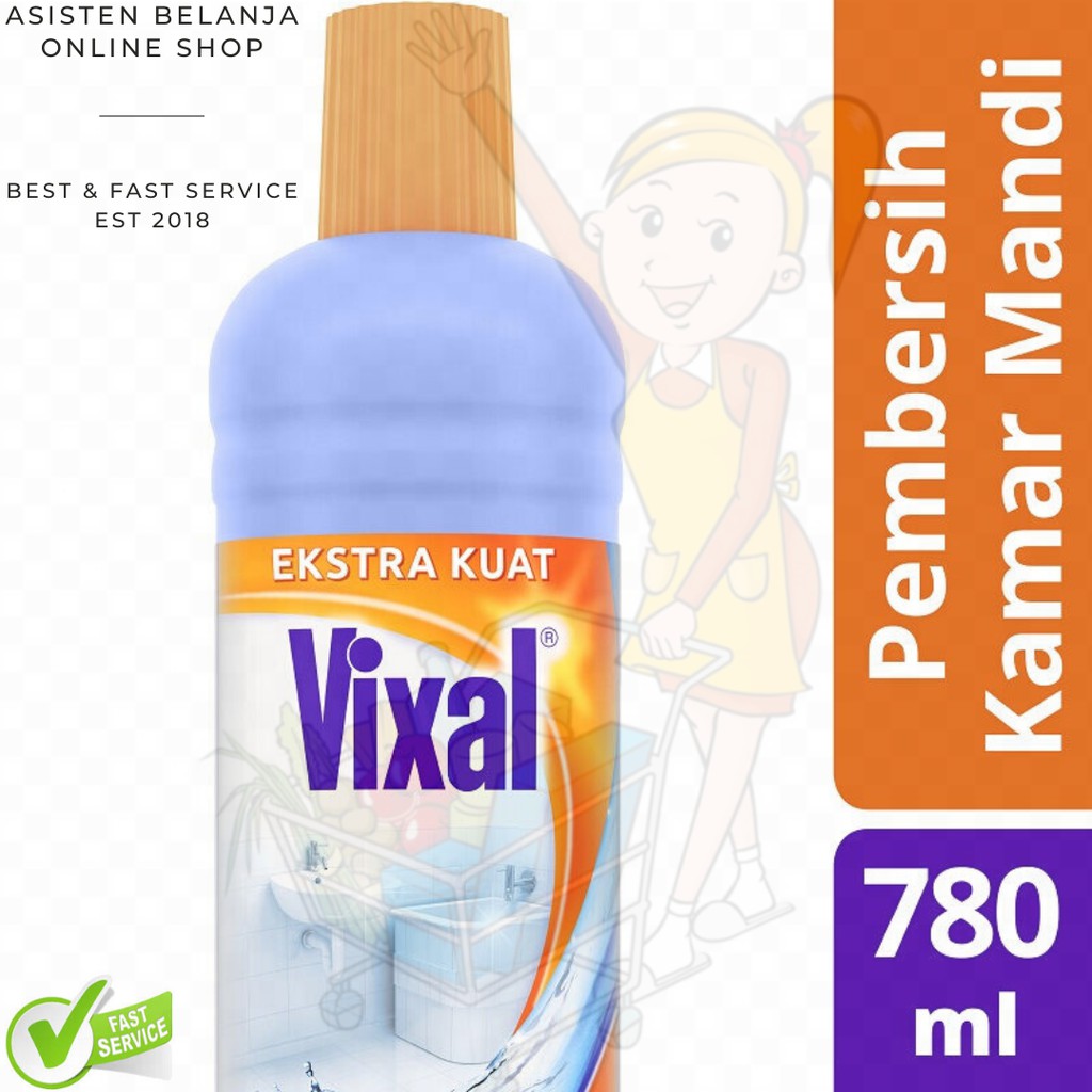 VIXAL Pembersih Porselen Keramik  Toilet Extra Kuat Biru 