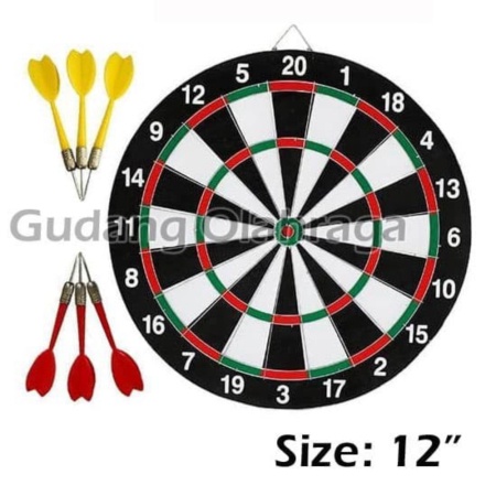 

SIZE DART inch Dart Promo 12 Ukuran GAME Board Papan Kecil 30 cm / Diskon