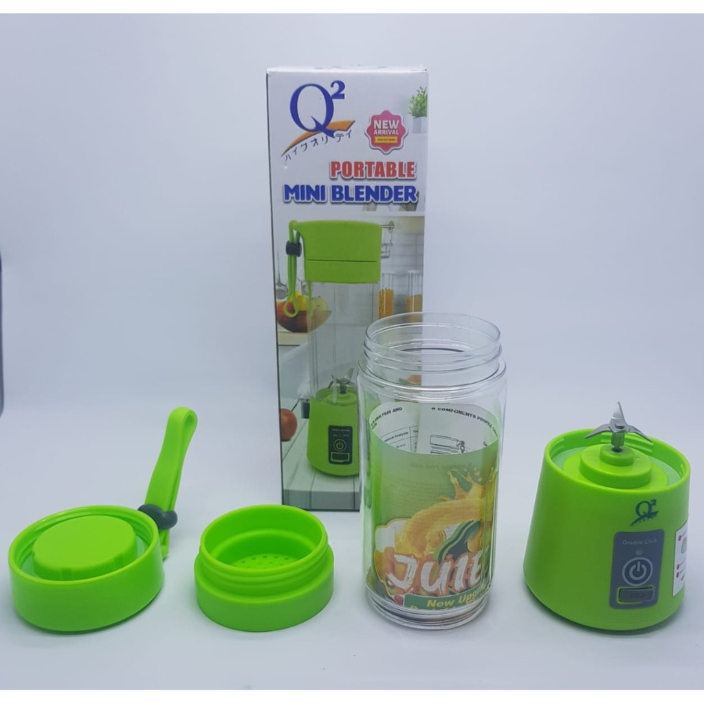 BLENDER PORTABLE Q2 MINI CUP SHAKE &amp; TAKE USB CHARGER