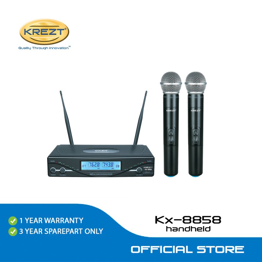 PROFESSIONAL WIRELESS MICROPHONE KREZT KX 8858 H