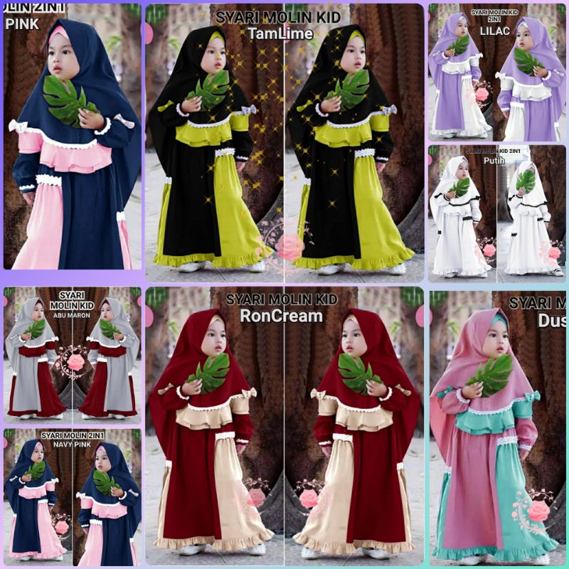 SYARI ANAK PEREMPUAN TANGGUNG TERBARU UMUR 10 TAHUN ALIFA SYARI KIDS TANGGUNG KEKINIAN ORI NAURA ORI