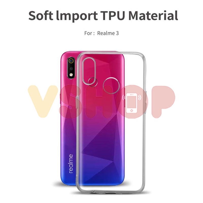 SOFTCASE TRANSPARAN REALME 3 PREMIUM CLEAR SOFT CASE