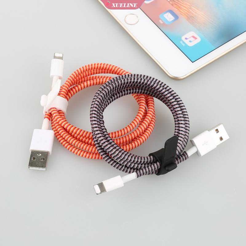 Tali Pelindung Kabel Data / Charger USB 1.4m 1.5m Anti Putus