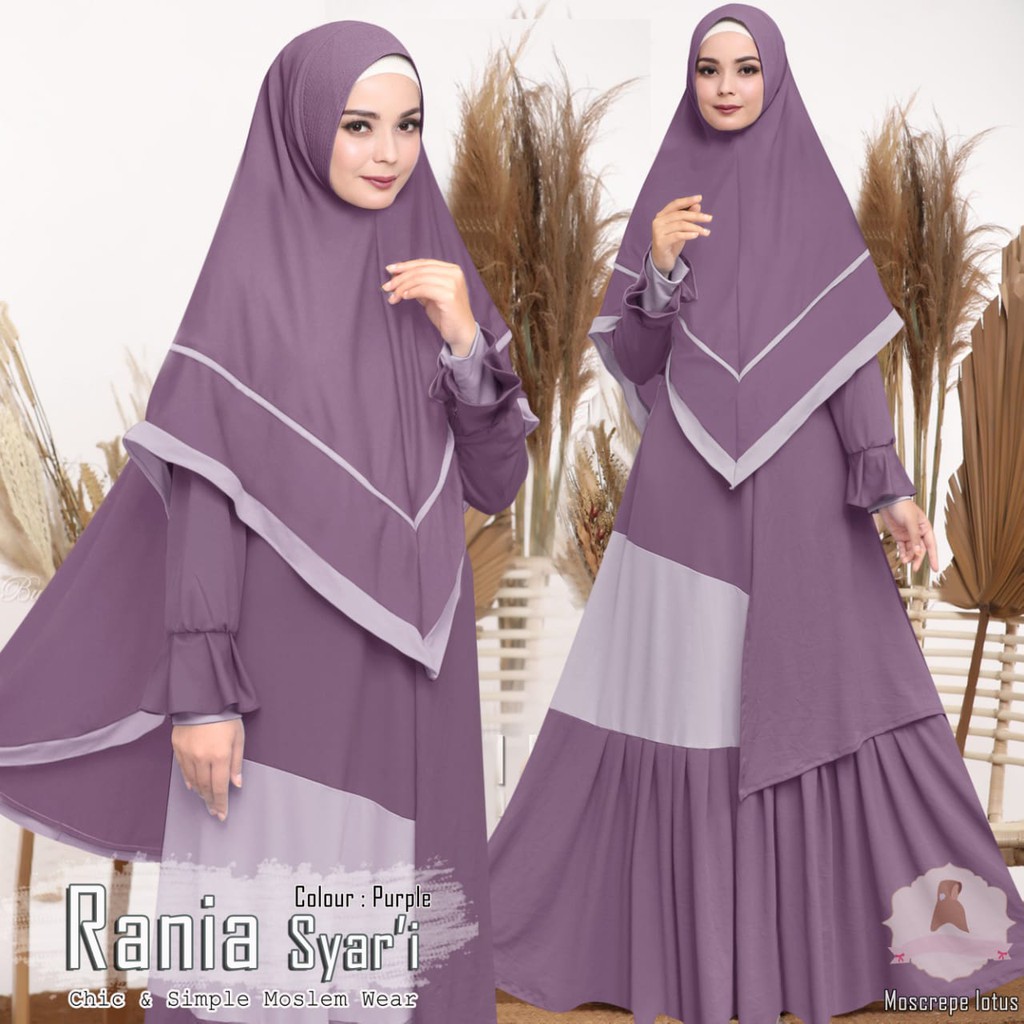 DZ CLOTHIER Gamis Syari Hanifah Fashion Baju Muslim Terbaru baju seragam muslim