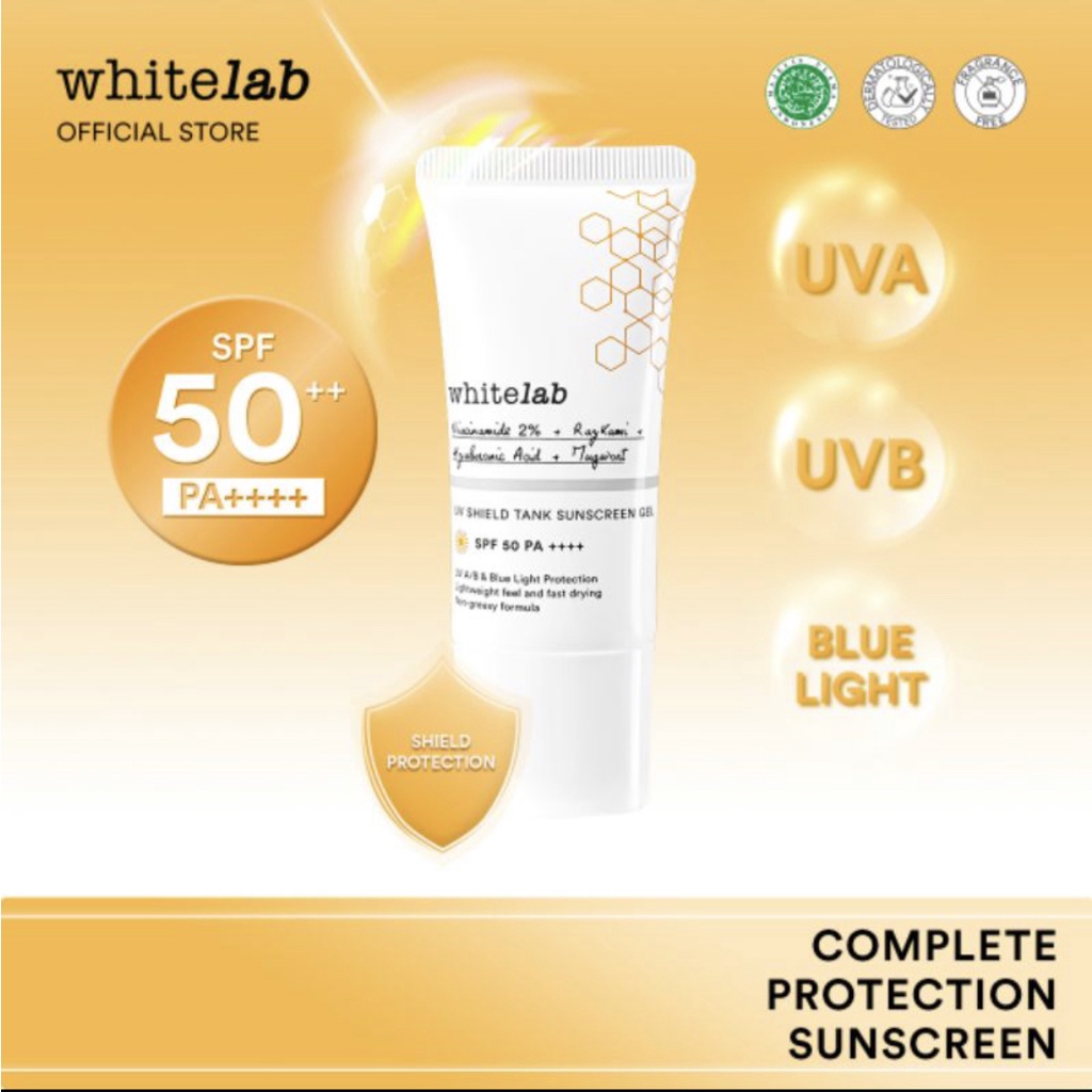 Whitelab UV Shield Tank Sunscreen Gel SPF 50++ PA++++