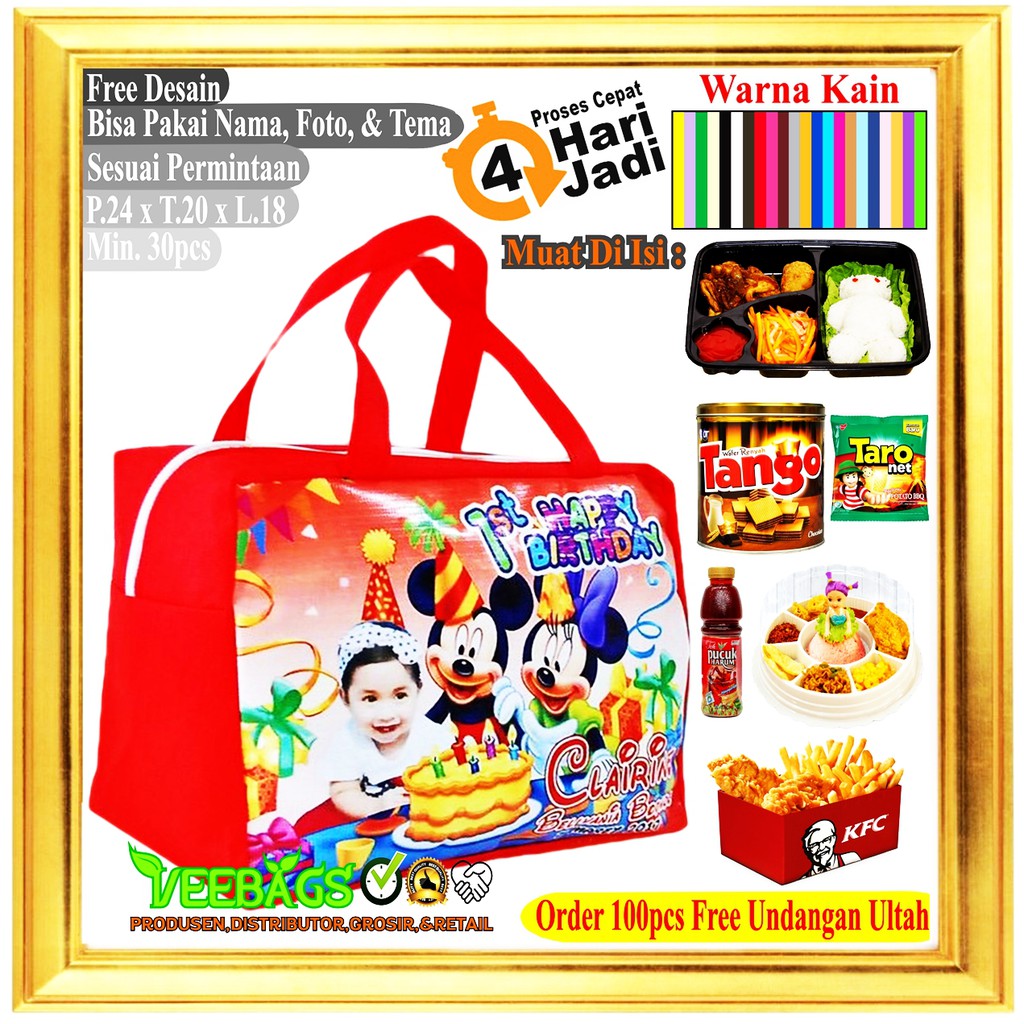 Perlengkapan Pesta |Goodie Bag | Tas Ulang Tahun | Tas Ultah | Souvenir Ulang Tahun | Souvenir Ultah-6