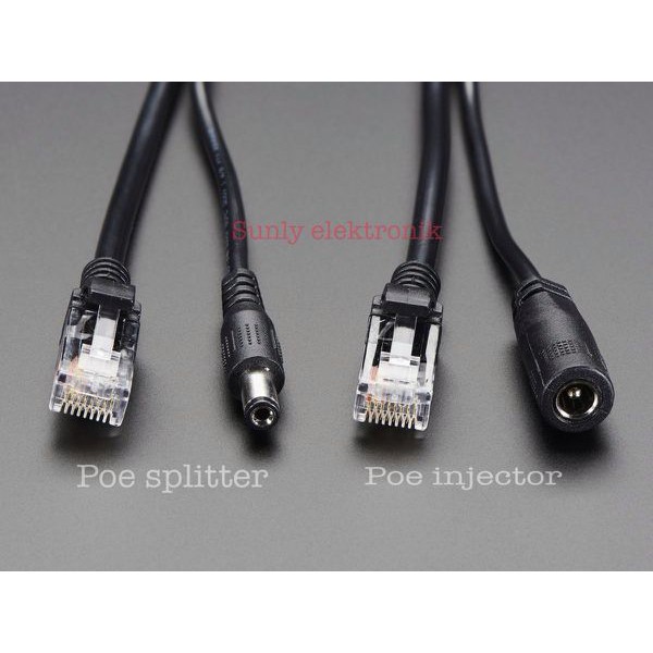 Jual Kabel Poe splitter / Kabel Poe injector cctv Ip Camera cable lan terbaik