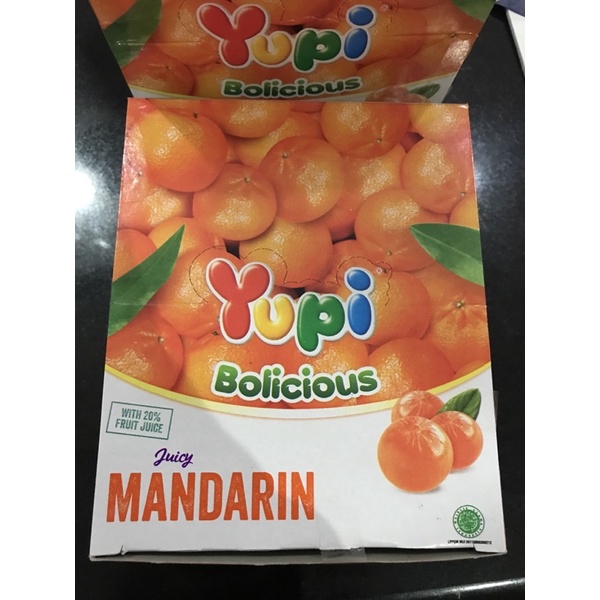 

BARU!! YUPI BOLICIOUS JUICY MANDARIN (1 box isi 24 pc)