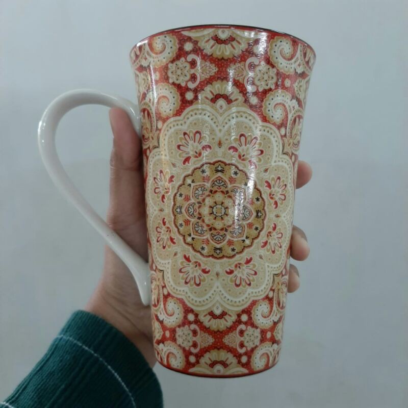 MOROCO MUG GELAS KERAMIK HIAS SANGO MOTIF MAROKO MAROCO VINTAGE