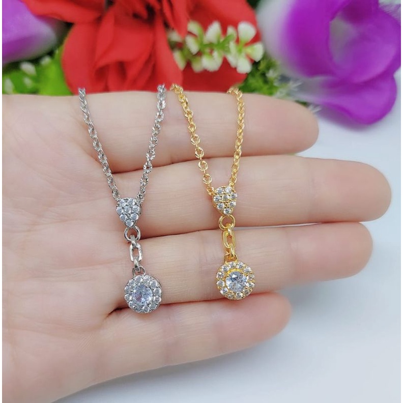 Set Kalung+Liontin Permata Xuping Lapis Emas 18k