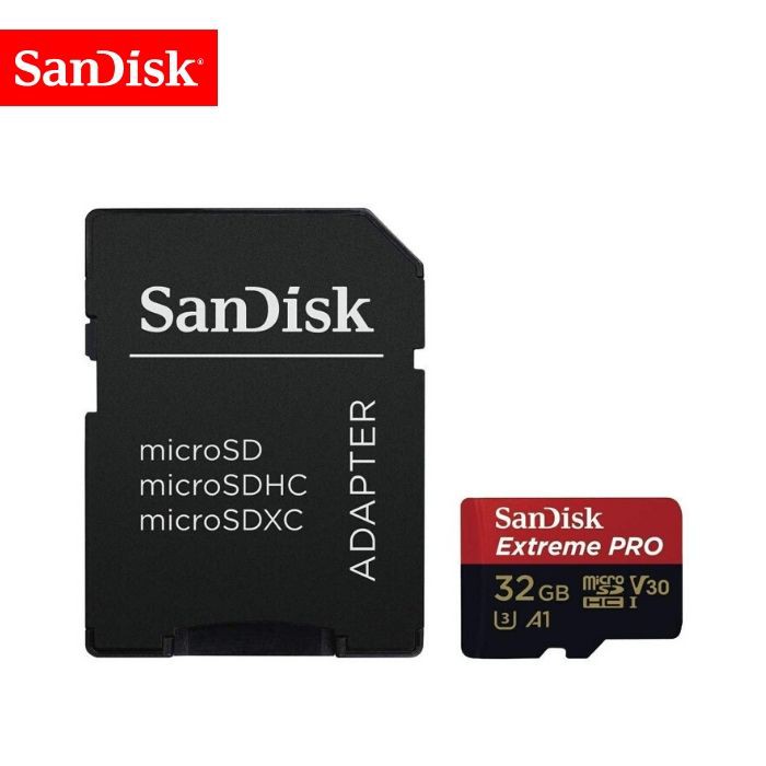 Memory Card | Micro SD 32GB SanDisk Extreme Pro up to 100Mbps U3 A1 V30 - Garansi Resmi Lifetime