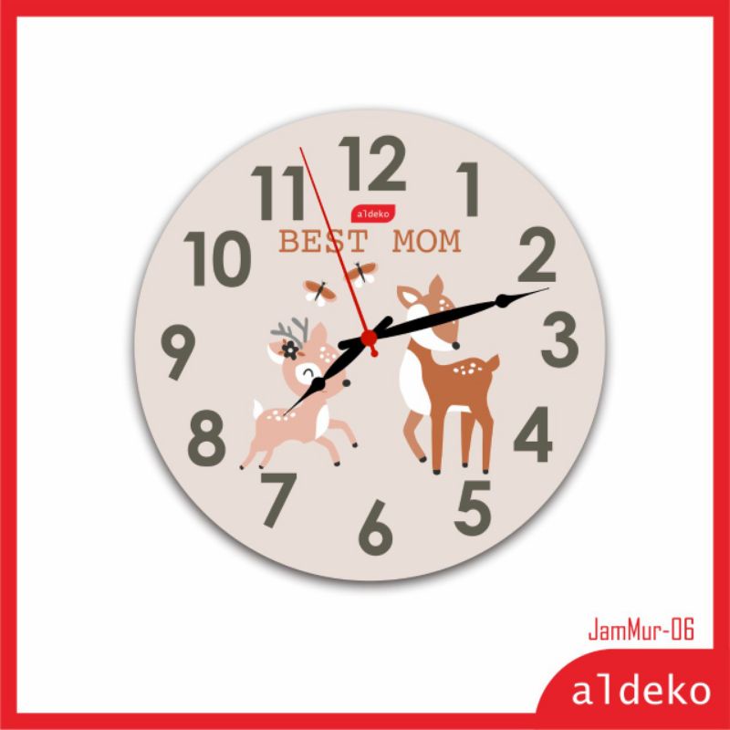jam dinding - shabby chic/wall clock dengan desain unik Jam Termurah Se Indonesia - JamMur-JamMur-06