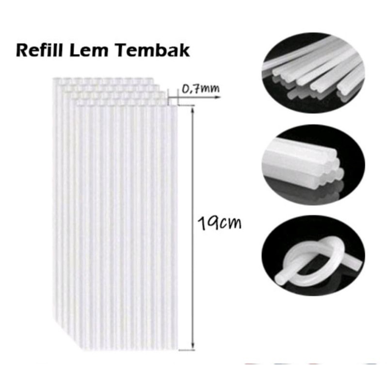 

Isi Lem Tembak kecil / Refill Glue gun / Lem bakar kecil