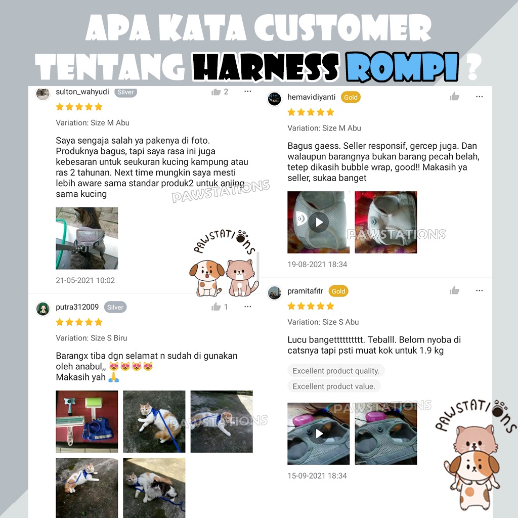 Tali Kucing untuk Jalan Harness Kucing Rantai Anjing Harness Anjing Tali Anjing Tali Tuntun Kucing Tali Anjing Kecil Hernes Kucing Harness Tali Kucing Panjang Leash Anjing Harnes Musang Rompi Kucing Rompi Anjing