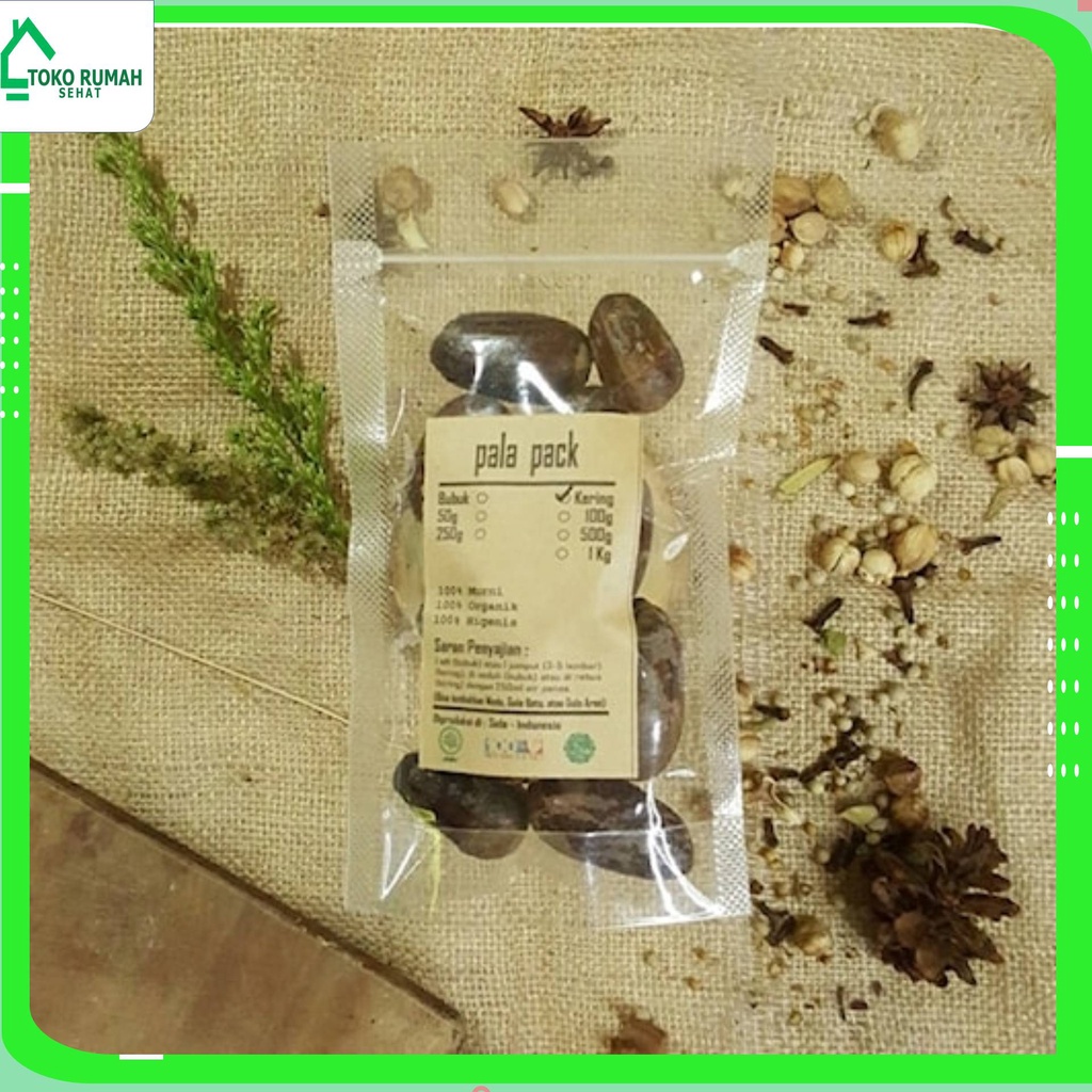 

BIJI PALA UTUH KERING 250 GRAM - Myristica Fragrans - MURNI - JS