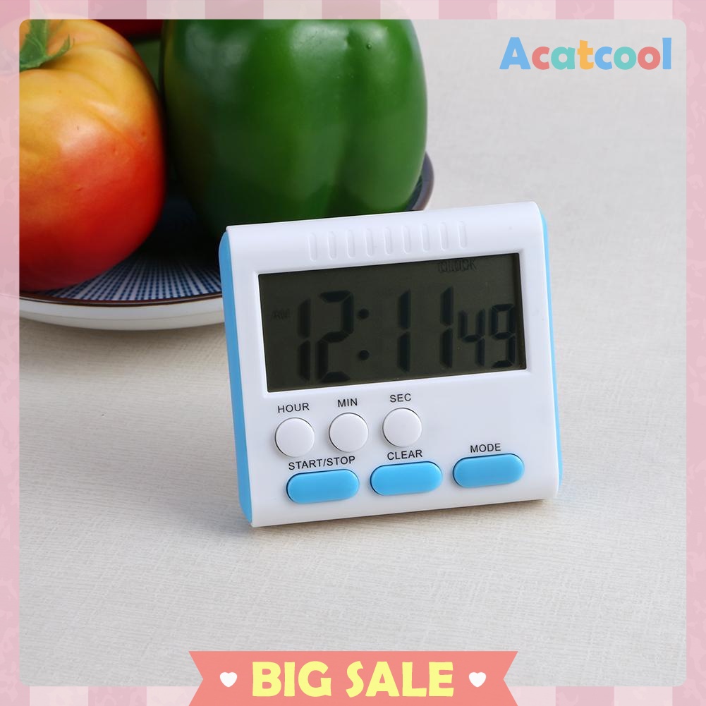 Multi-function Electric LCD Digital Kitchen Timer Alarm Count Up Down Clock