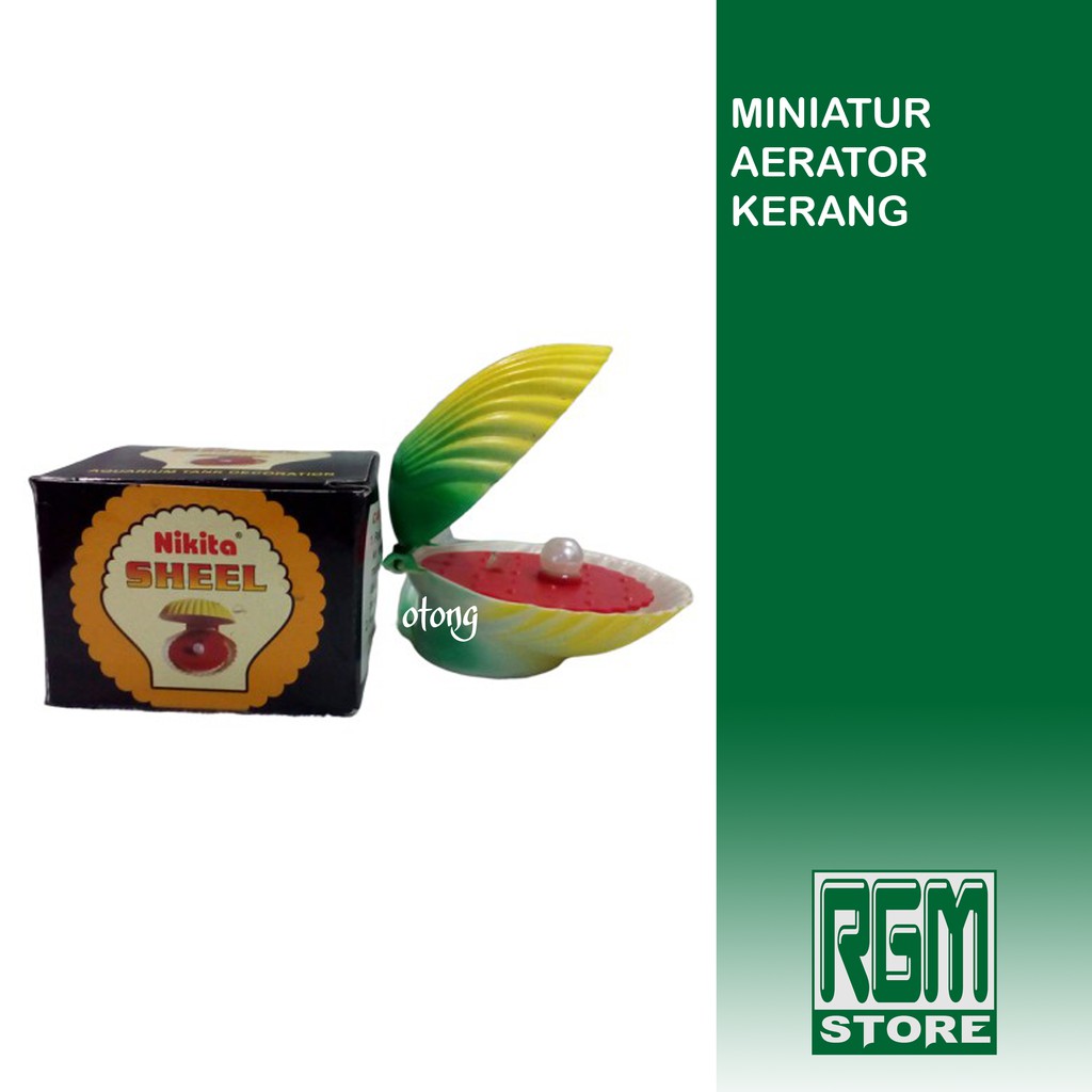 Hiasan pajangan aquarium kerang mutiara shell with pearl orca MURAH